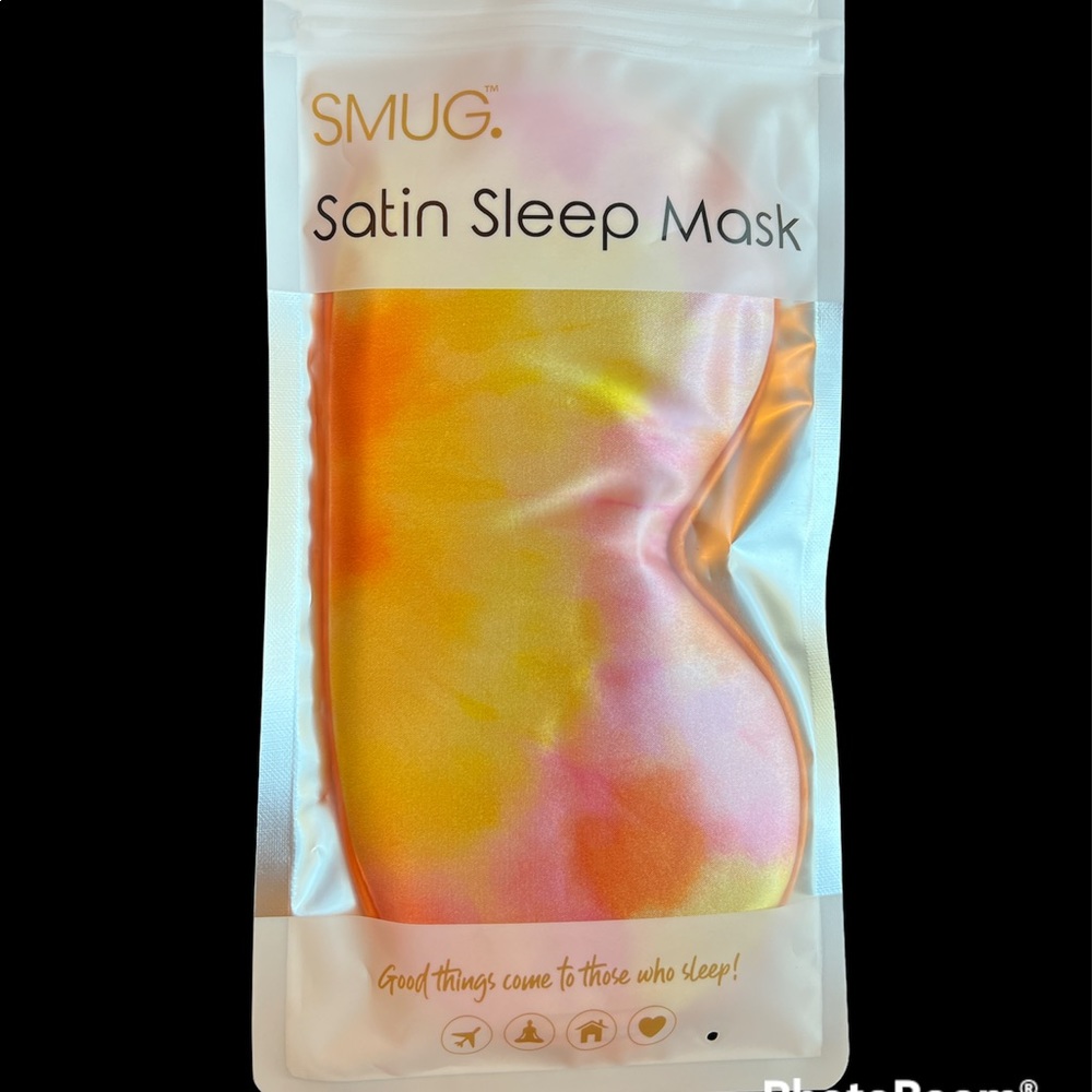 Satin Sleep Mask by SMUG Pink Yellow Orange